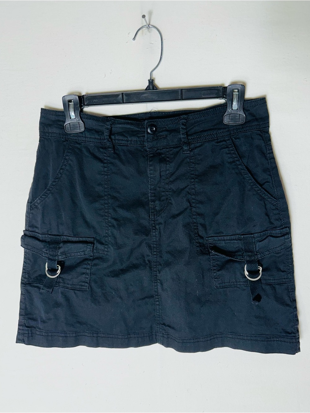 Vintage Y2K Arie By Ariella Black Cargo Skort S Gorpcore Cyber Utility Grunge